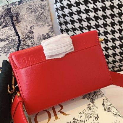 DI Mini 30 Montaigne Bag Gold Toned Hardware Red For Women 18cm/7in CD