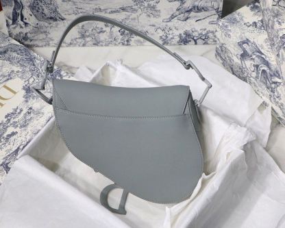 DI Medium Saddle Bag Light Blue Ultramatte For Women 25cm/10in CD