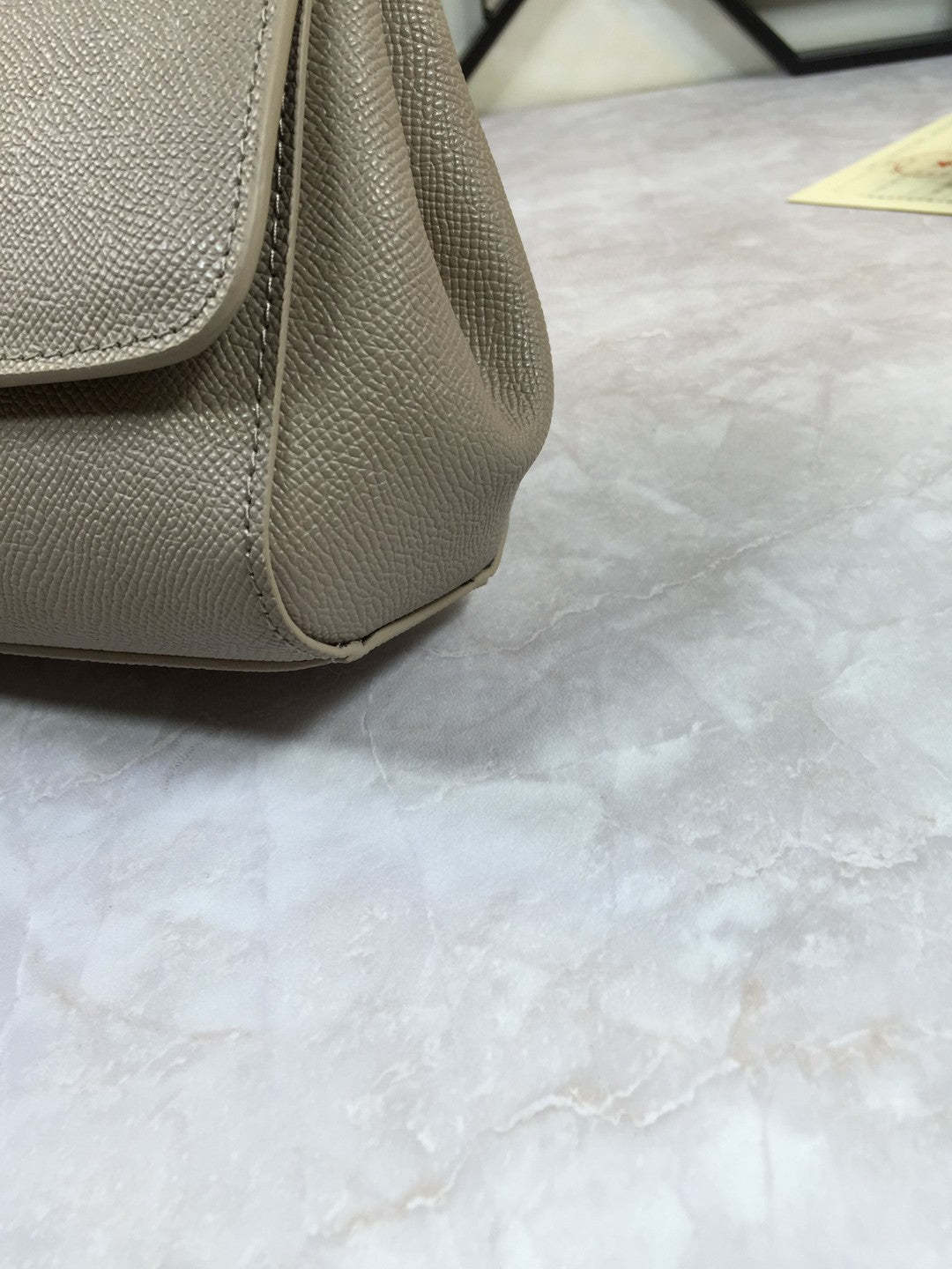 DG Medium Sicily Handbag In Dauphine Grey For Women 10.2in/26cm DG BB4347A100187195