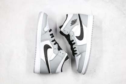 Designer Jordan 1 Mid “Light Smoke Grey” High Q ( Customs And Box ), Jordan 1 Sneakers FREE SHIPPING