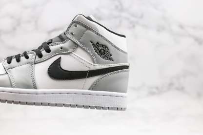 Designer Jordan 1 Mid “Light Smoke Grey” High Q ( Customs And Box ), Jordan 1 Sneakers FREE SHIPPING
