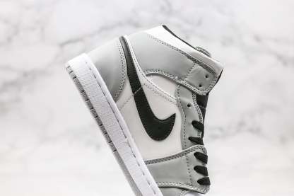 Designer Jordan 1 Mid “Light Smoke Grey” High Q ( Customs And Box ), Jordan 1 Sneakers FREE SHIPPING