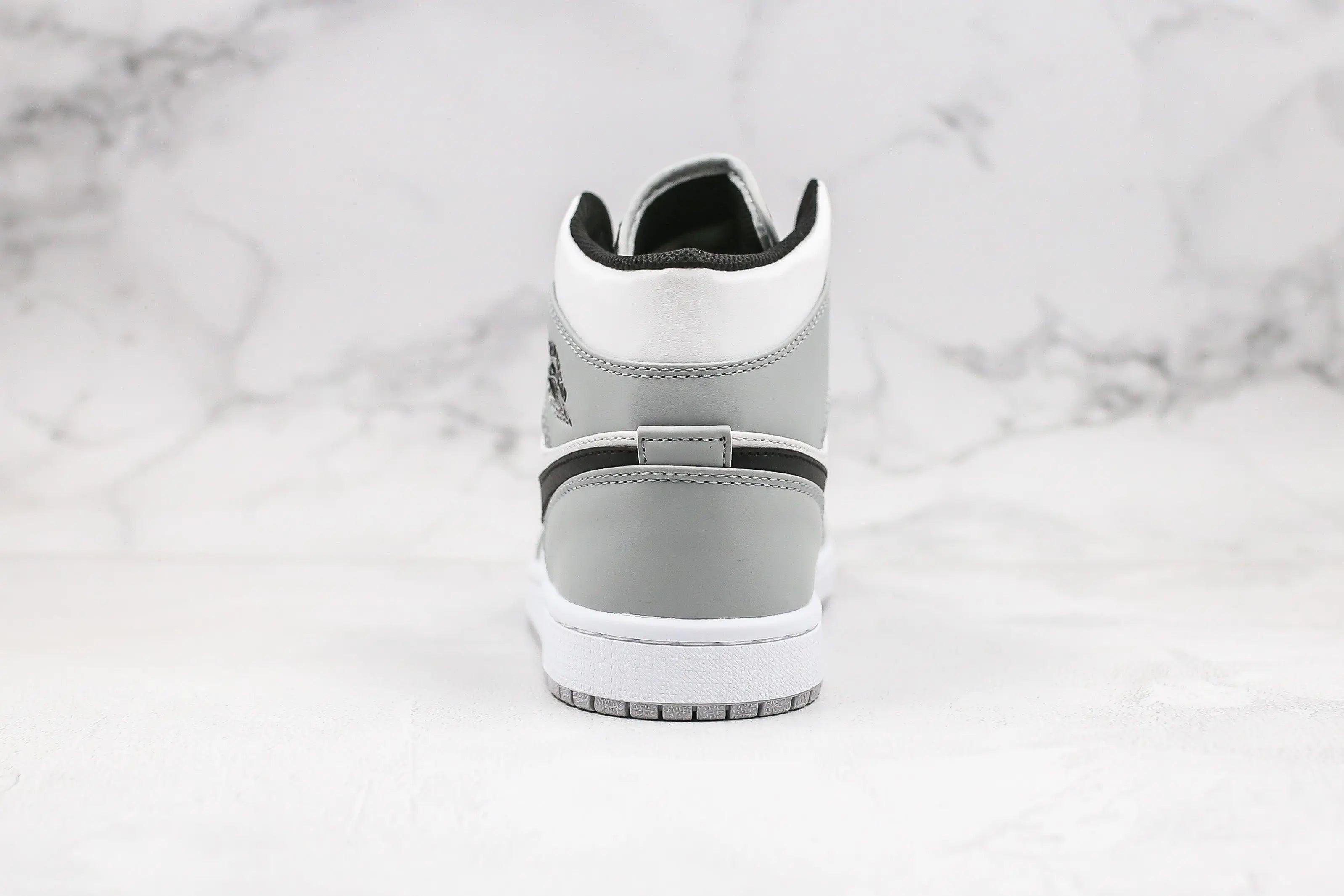 Designer Jordan 1 Mid “Light Smoke Grey” High Q ( Customs And Box ), Jordan 1 Sneakers FREE SHIPPING