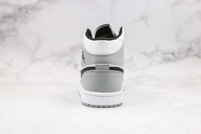 Designer Jordan 1 Mid “Light Smoke Grey” High Q ( Customs And Box ), Jordan 1 Sneakers FREE SHIPPING