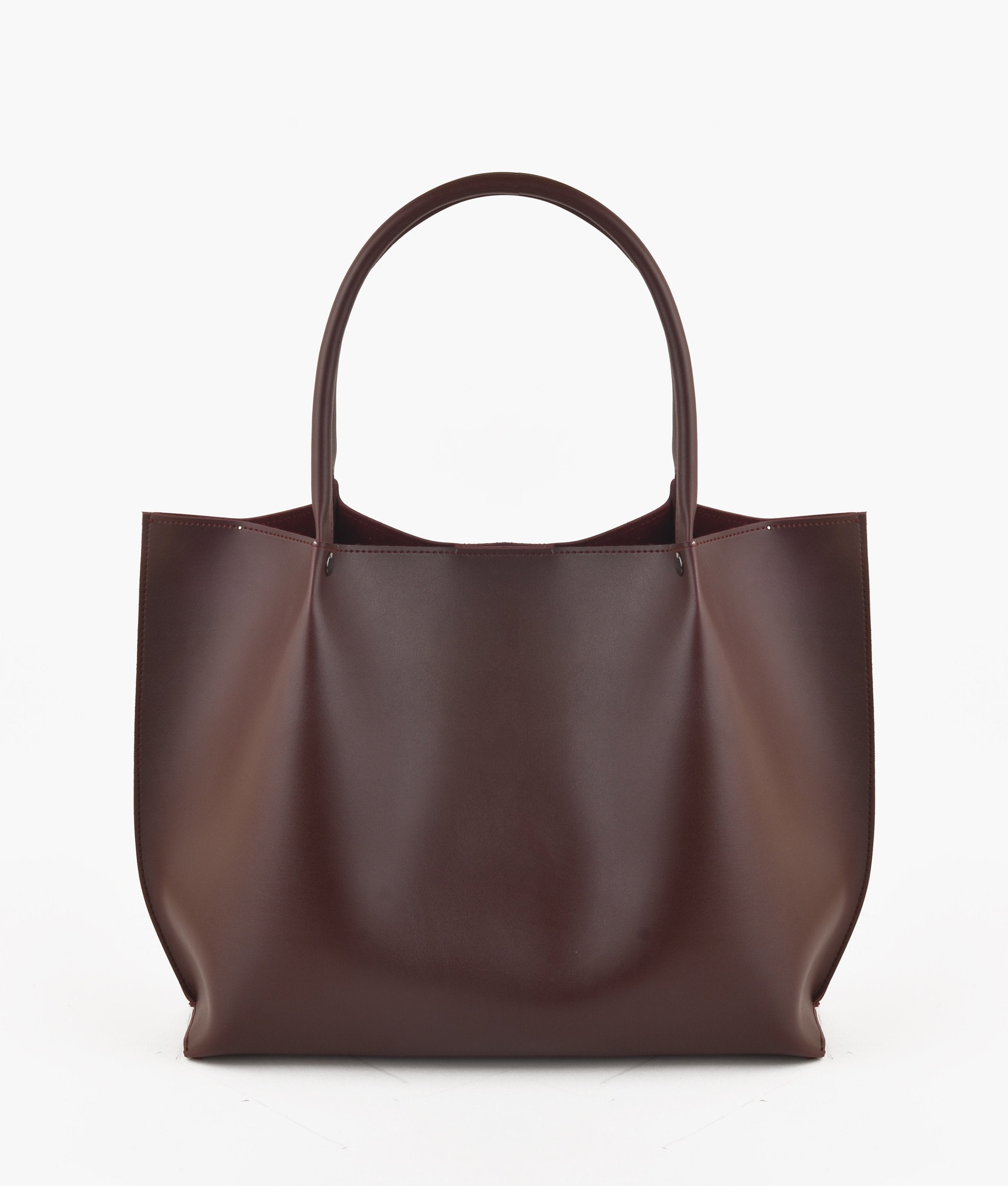Burgundy tote bag