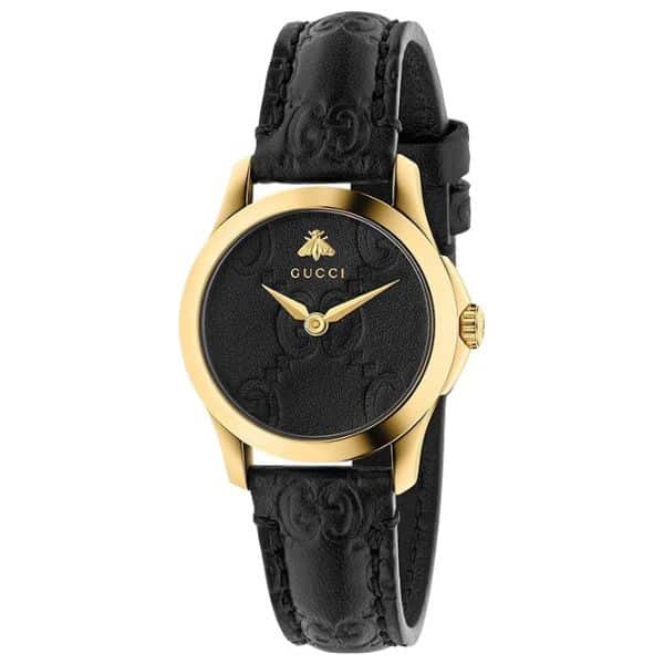 GUCCI G TIMELESS WATCH BLACK DIAL 27MM