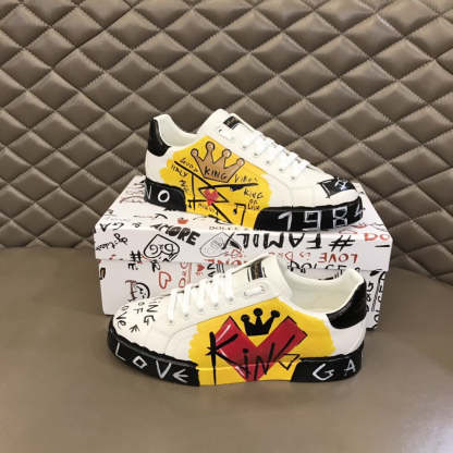 DG Limited Edition Portofino Sneakers White For Men DG Shoes