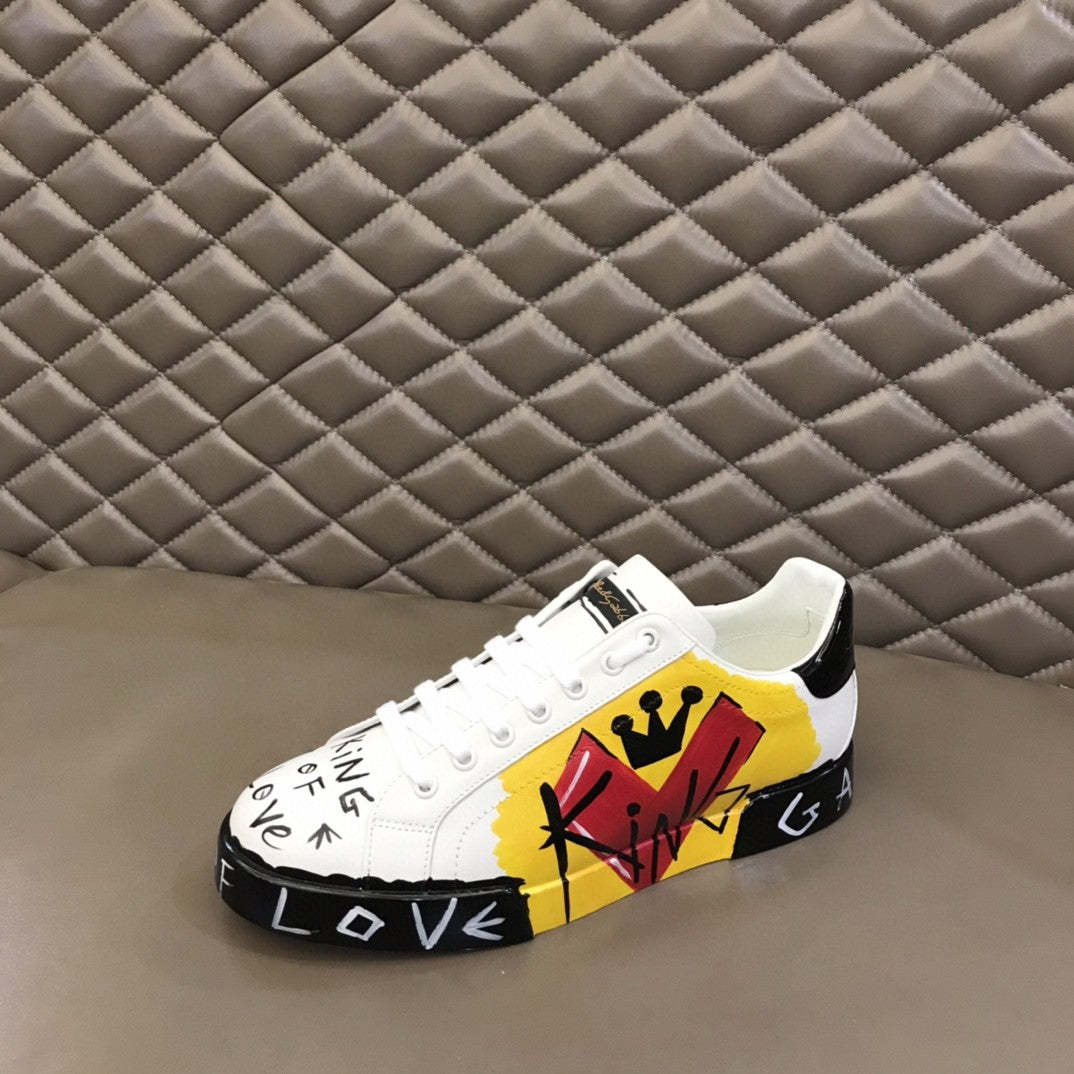 DG Limited Edition Portofino Sneakers White For Men DG Shoes