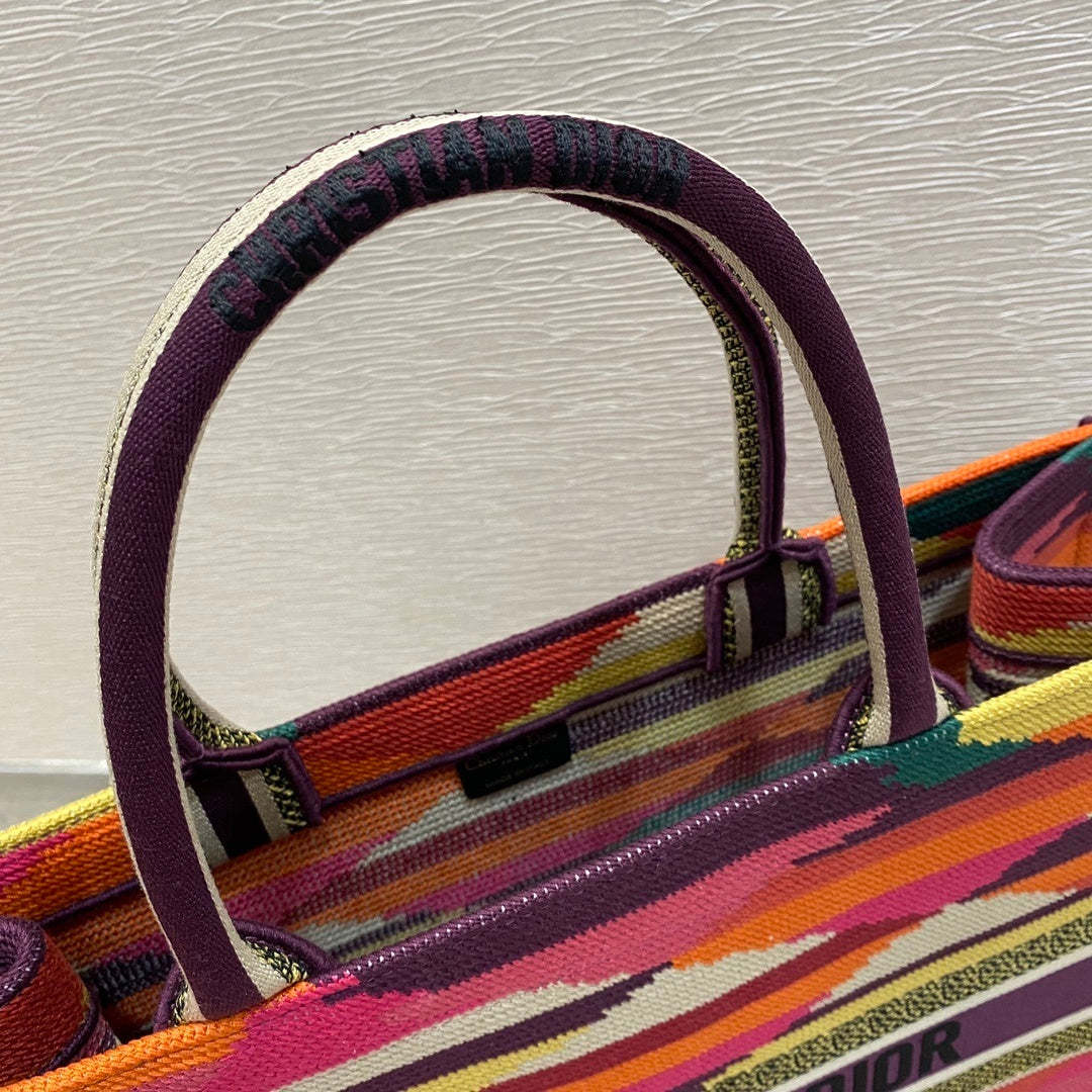DI Large Book Tote Canvas Multicolor For Women Bag Size 42cm/16in CD