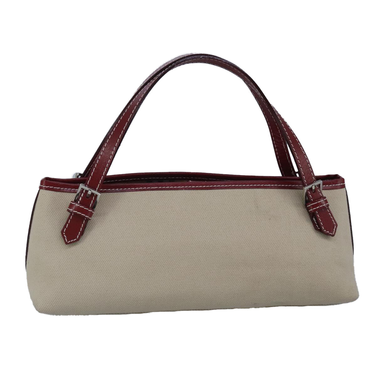 BURBERRY Blue Label Hand Bag Canvas Beige Red  ti2349