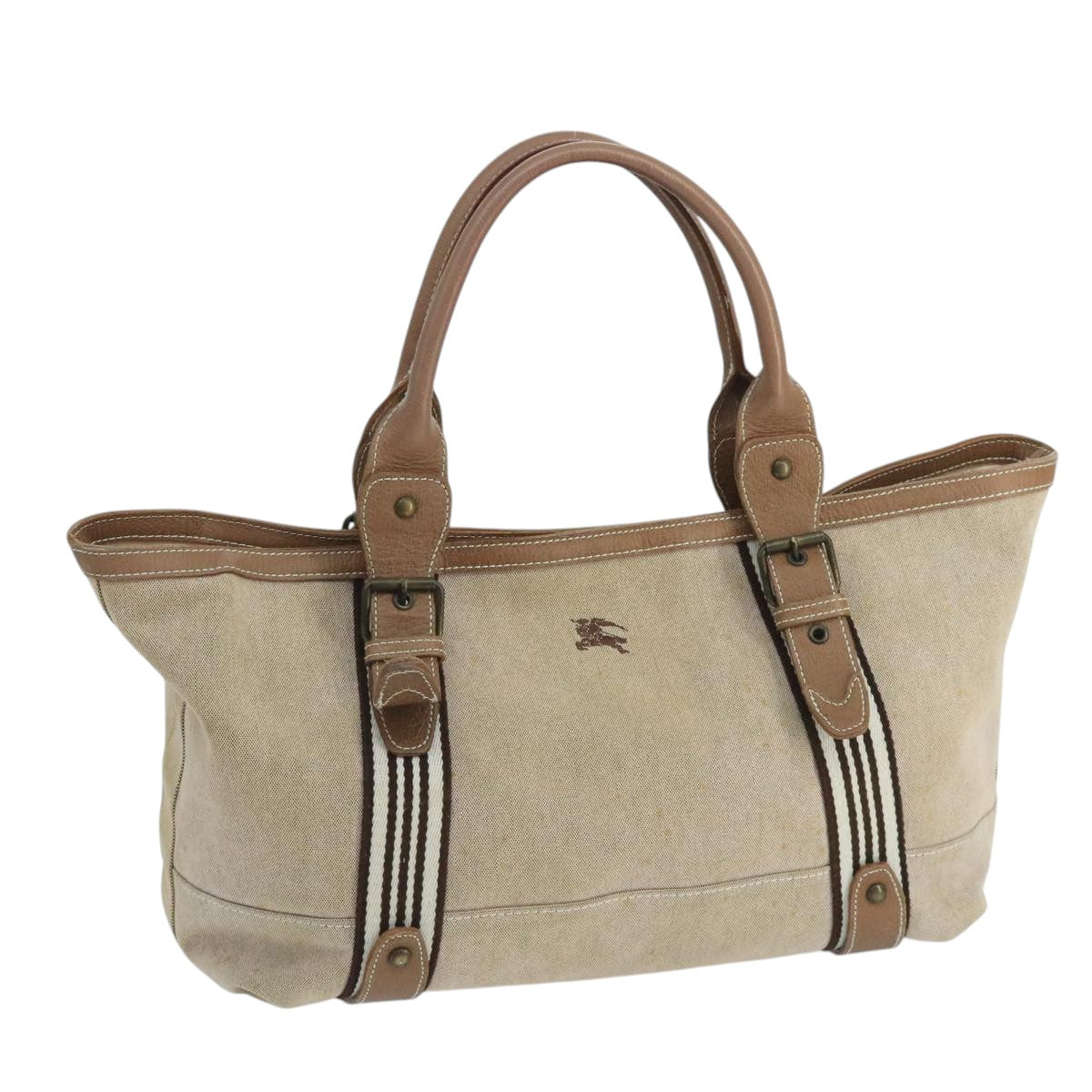 BURBERRY Blue Label Hand Bag Canvas Beige  ti2523