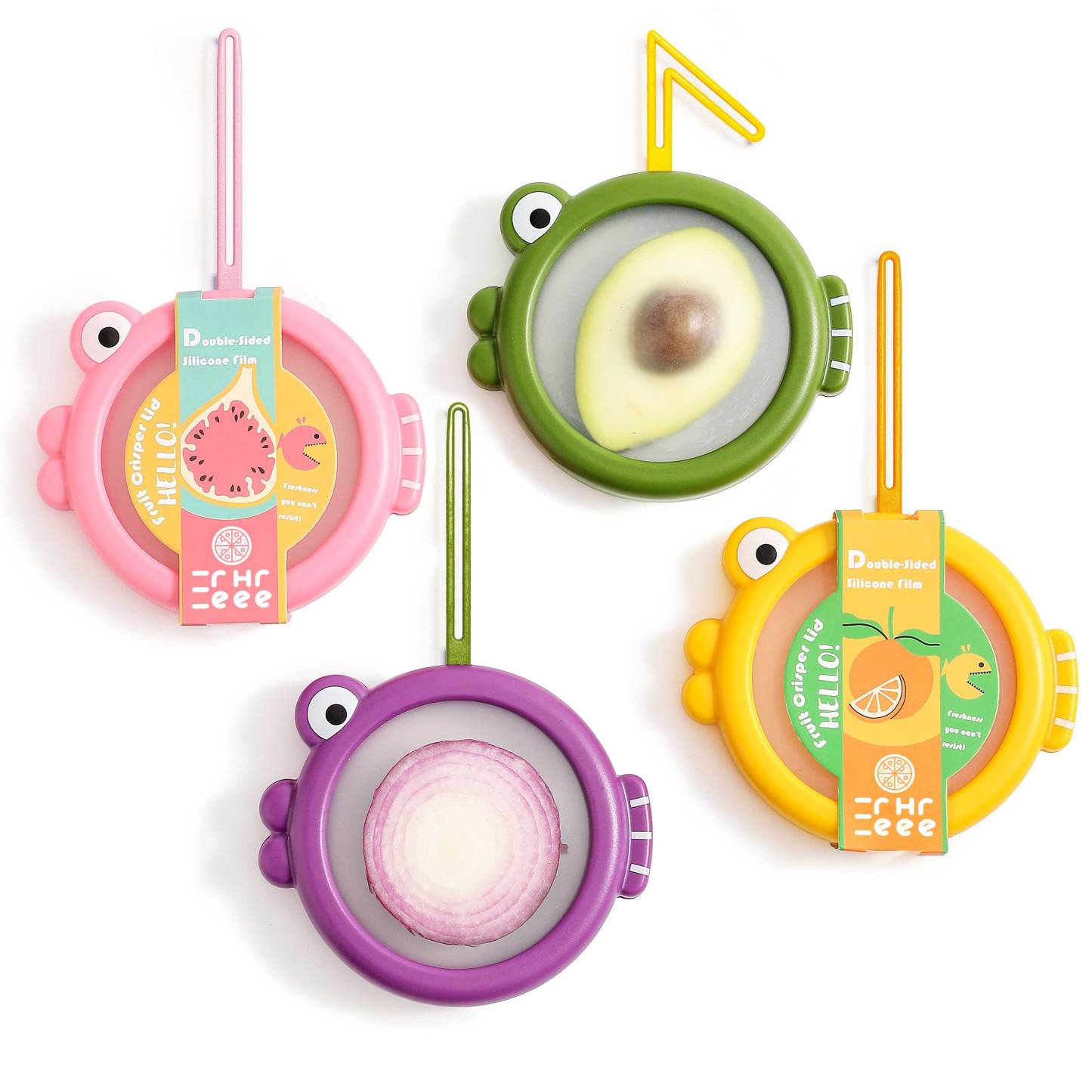 Fish-Shaped Design/Food Storage Containers for Avocado & Onion