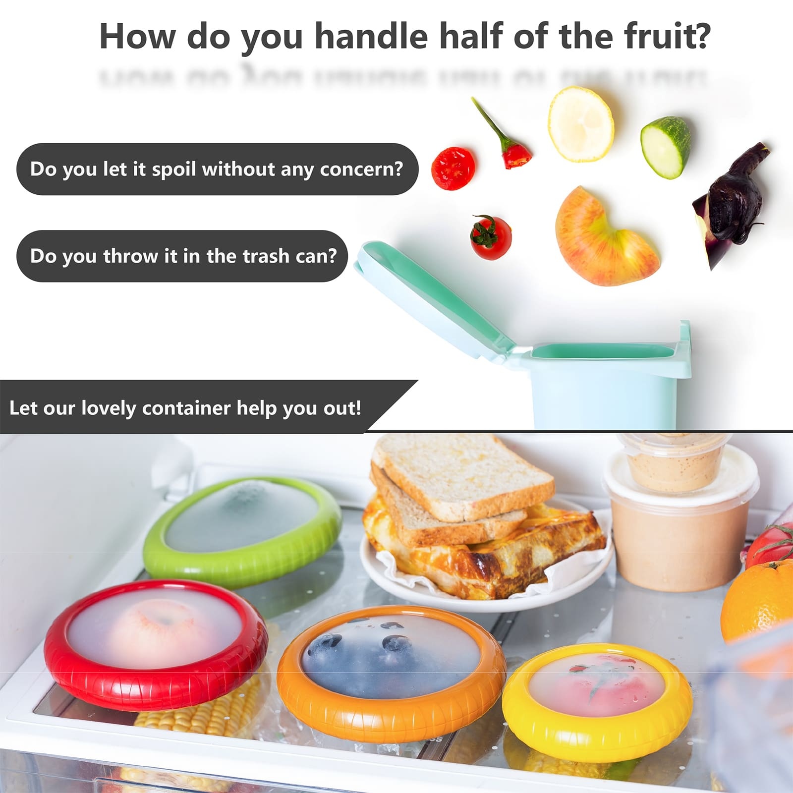 Avocado Saver and Tomato Holder