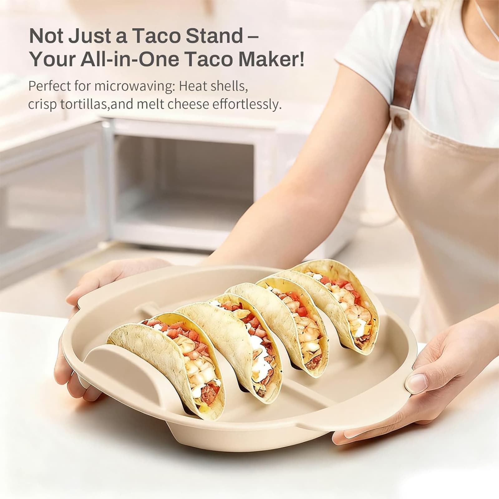 flexible silicone taco stand non-slip base easy clean