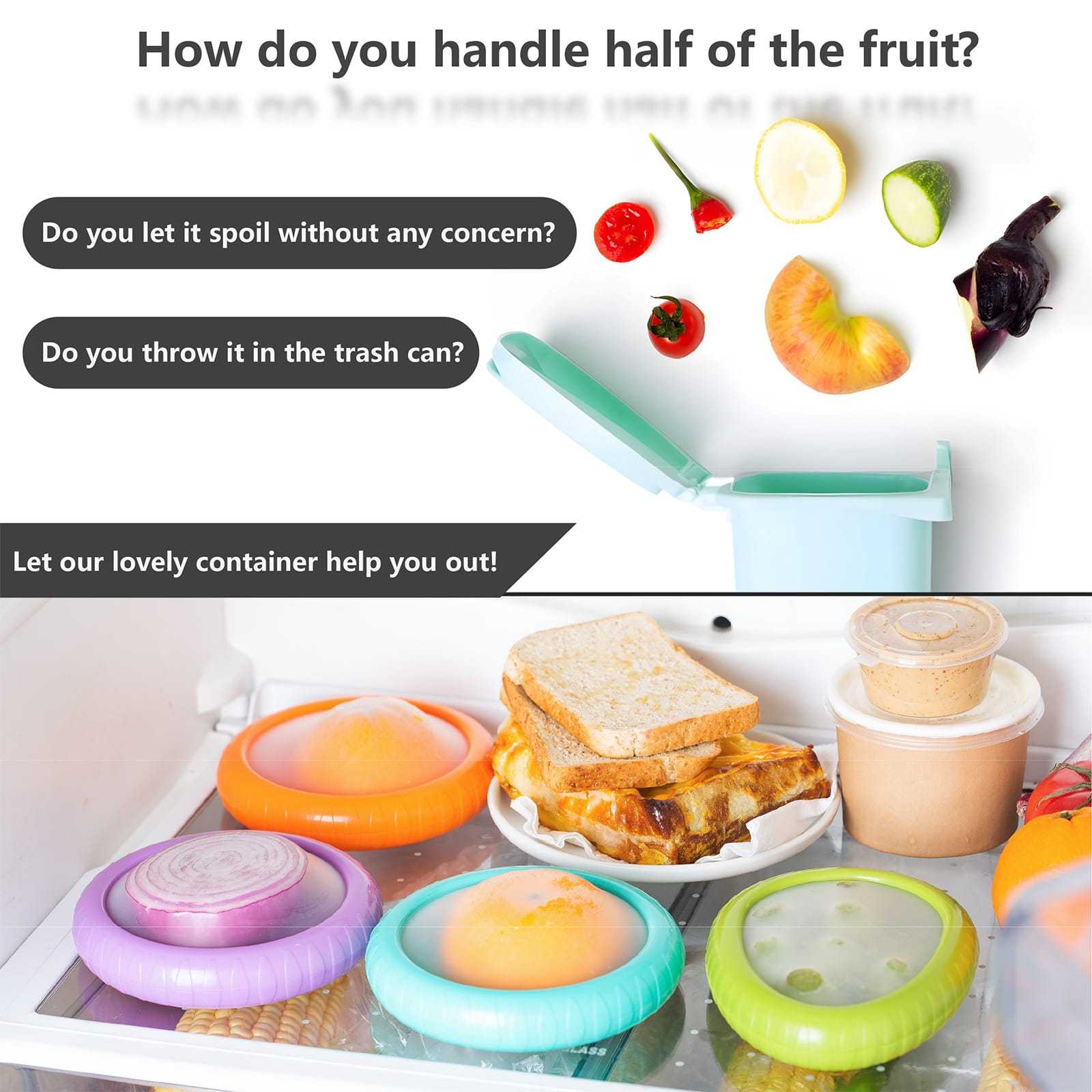 Avocado Saver & Onion Storage – 4-Pack