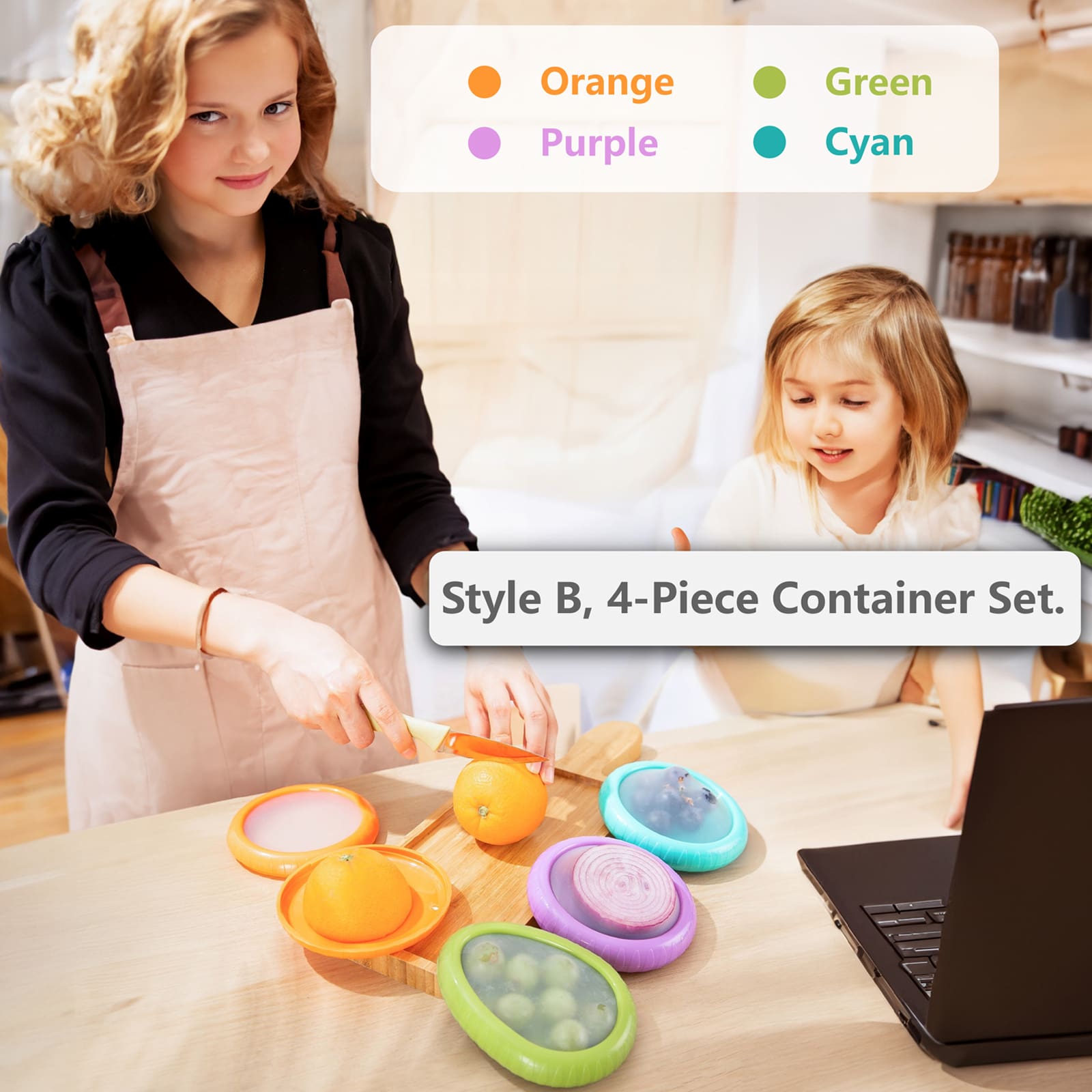 avocado saver onion keeper tomato holder 4 piece produce set