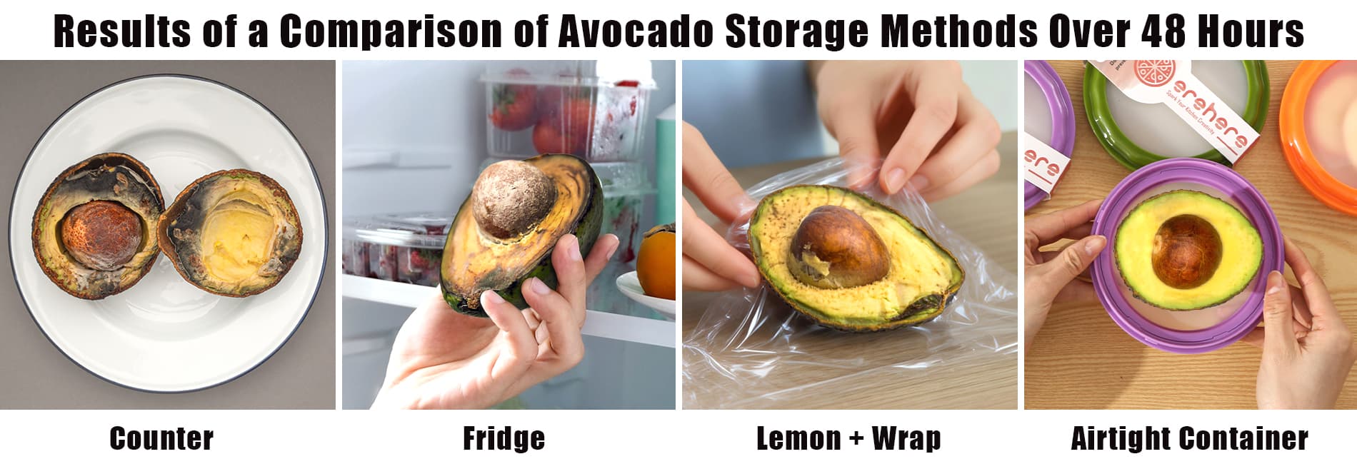 avocado storage methods comparison results