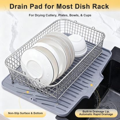 Silicone Dish Drying Mat for Kitchen Counter