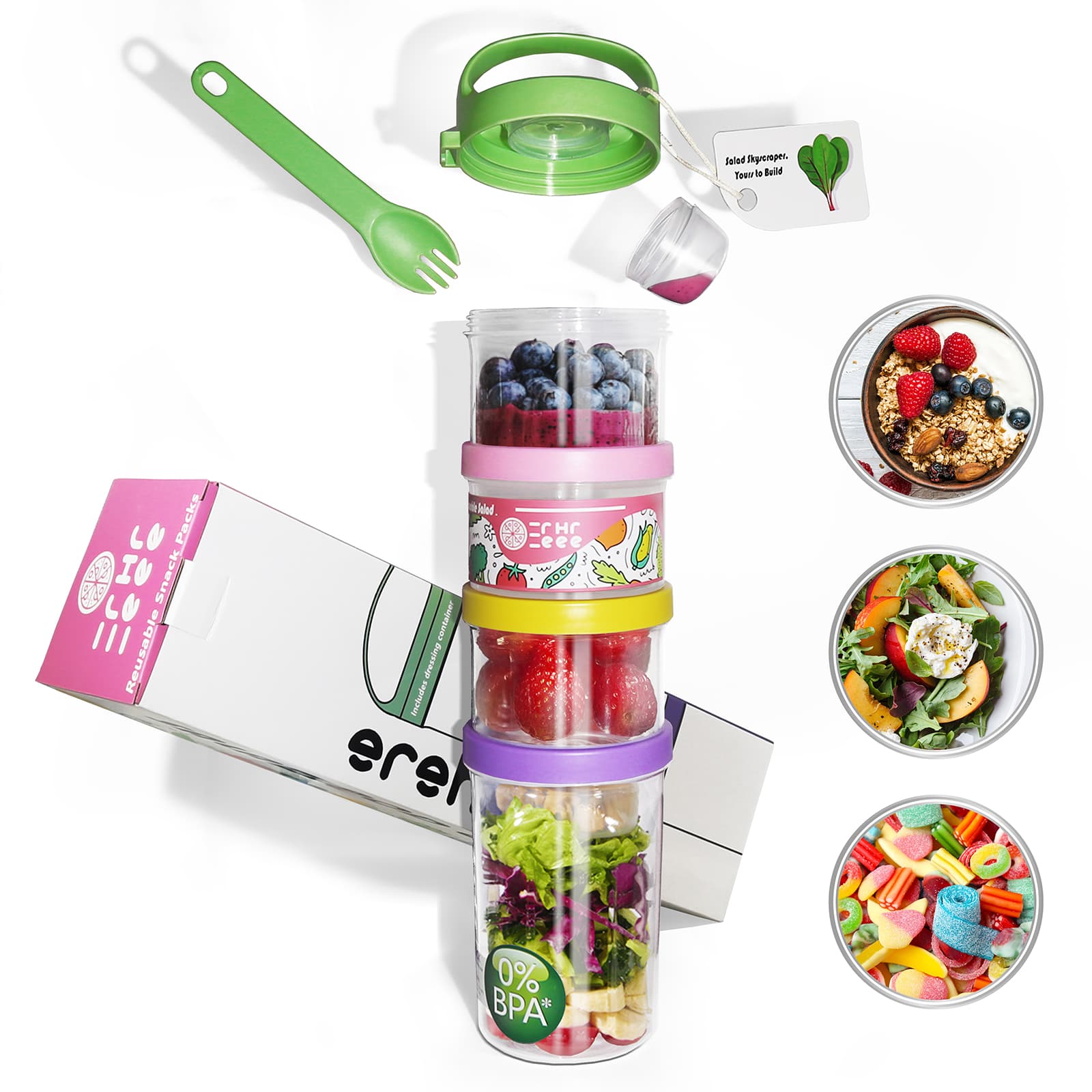 formula container to go 4 stackable twist-lock dispensers