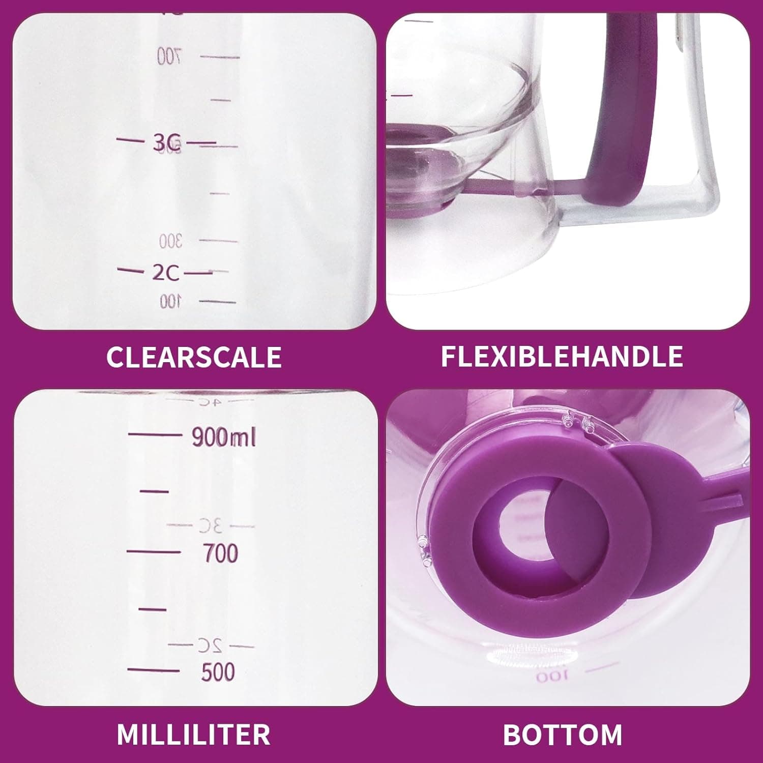 Pancake Batter Dispenser, 4-Cup Batter Separator with Handle