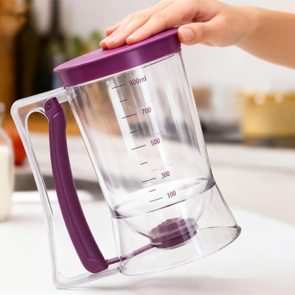 Pancake Batter Dispenser, 4-Cup Batter Separator with Handle