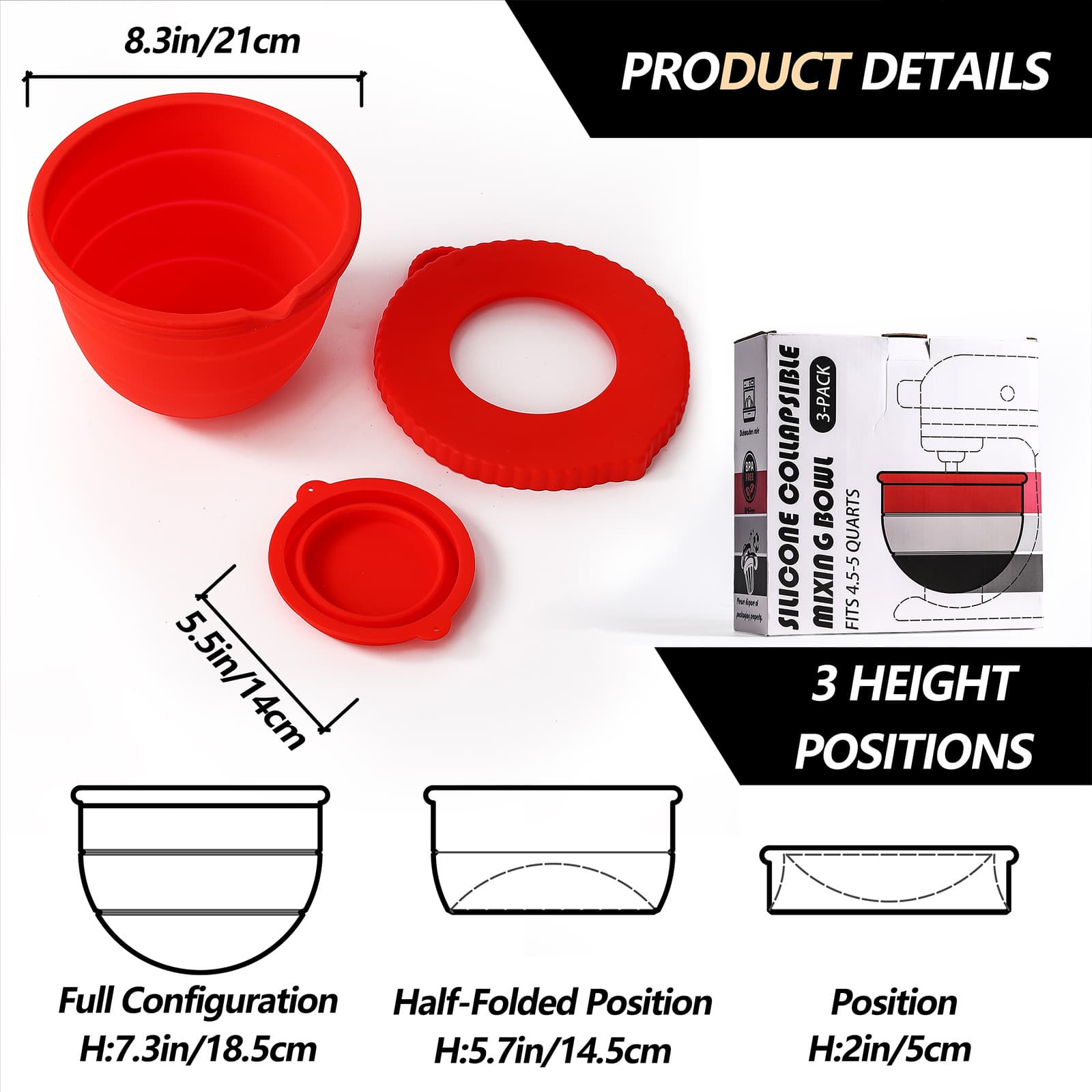 silicone mixer bowl liner flexible fits kitchenaid stand mixer