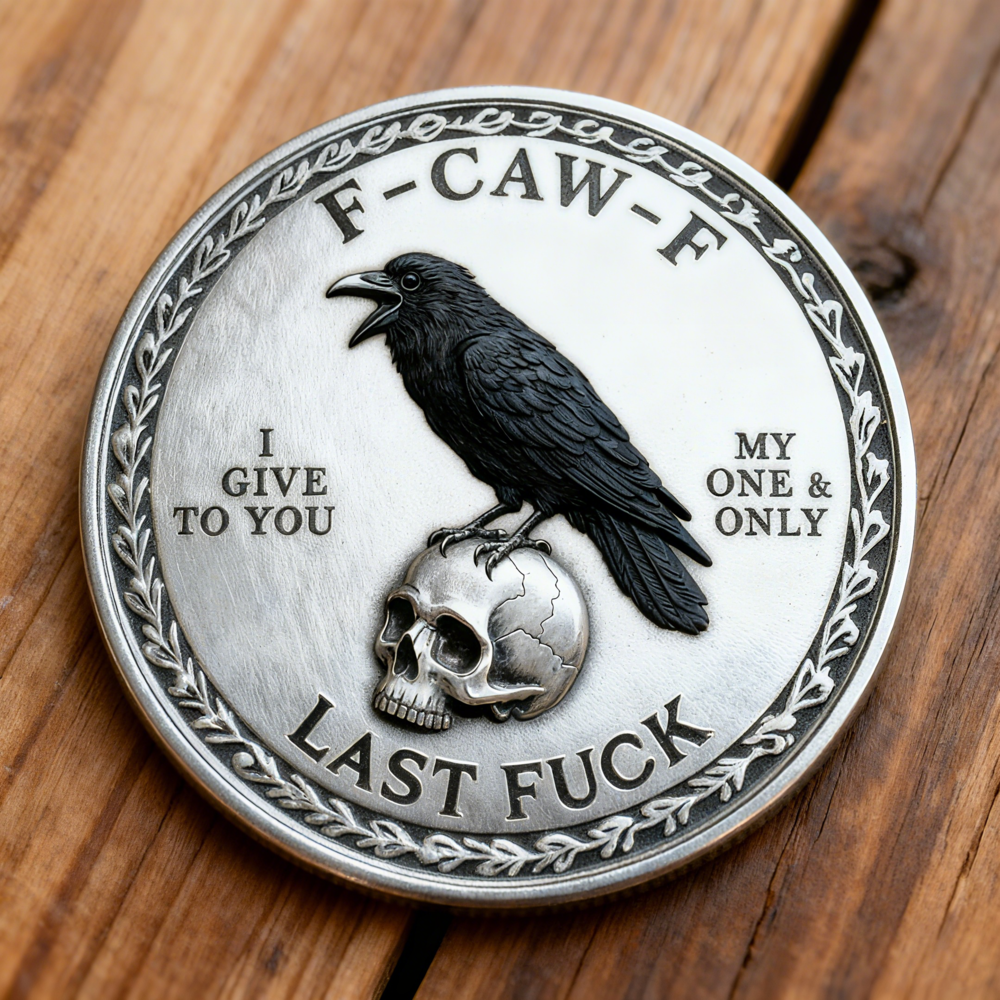 The F-CAW-F Coin - For Those Who Laugh at Life and Give Zero F*cks!