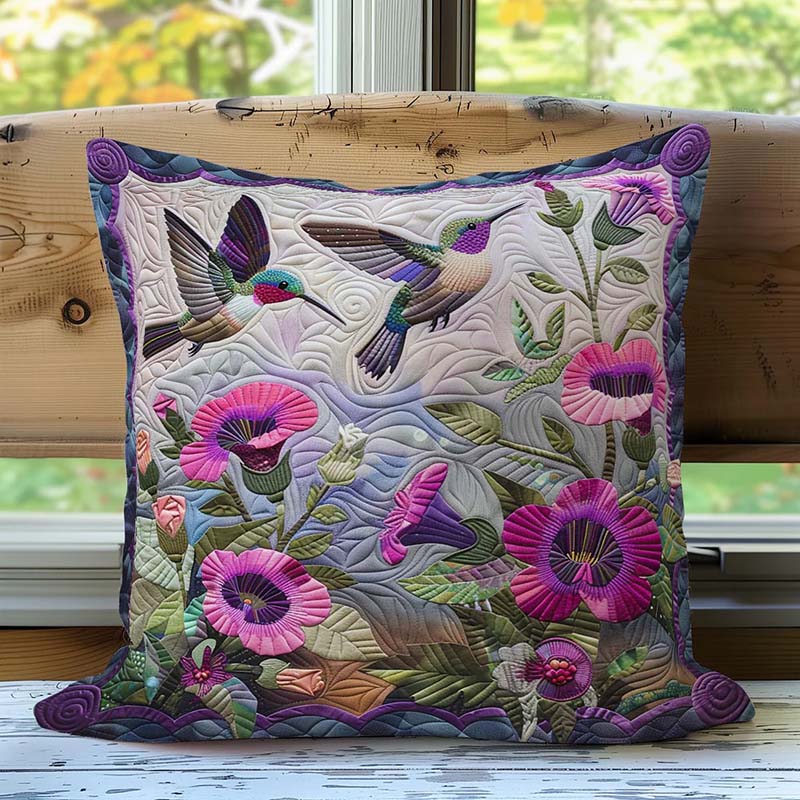 Hummingbirds D235 Pillow Case-Jolura