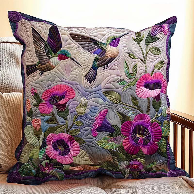 Hummingbirds D235 Pillow Case-Jolura