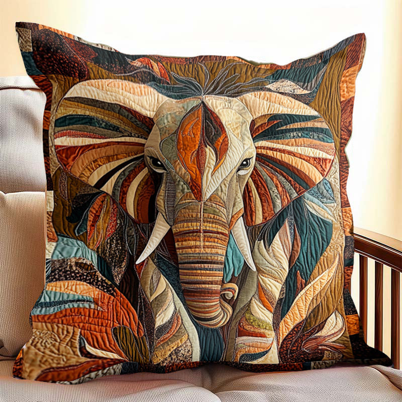 Midnight Wanderer Elephant D228 Pillow Case-Jolura
