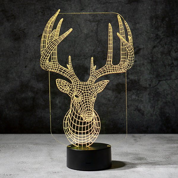 Reindeer 3D Illusion Lamp