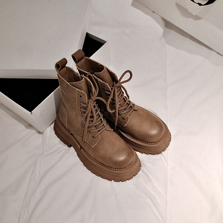 Diferel Fashionable and comfortable women's lace-up short boots