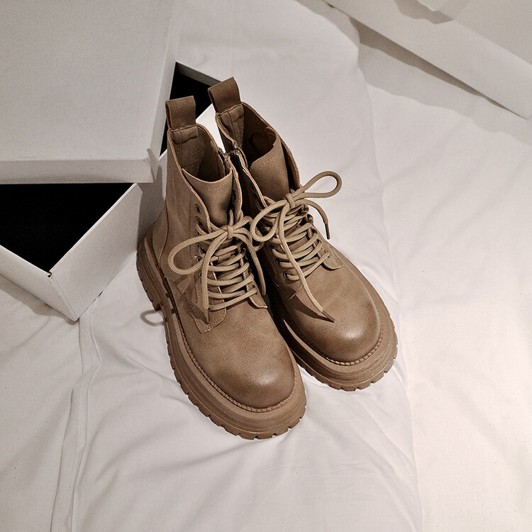 Diferel Fashionable and comfortable women's lace-up short boots