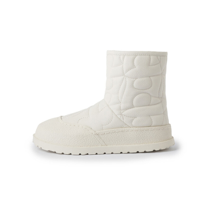 Diferel Women's simple warm solid color snow boots