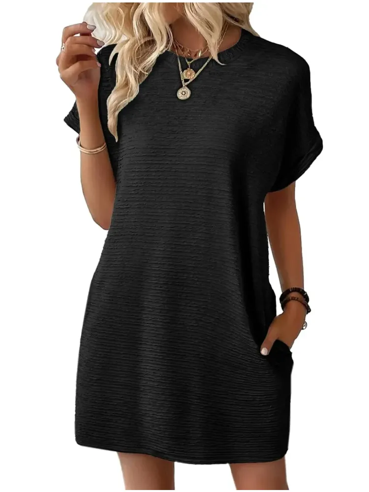 🔥🔥🔥🔥Women's Lightweight Summer T-shirt Dress with Pockets