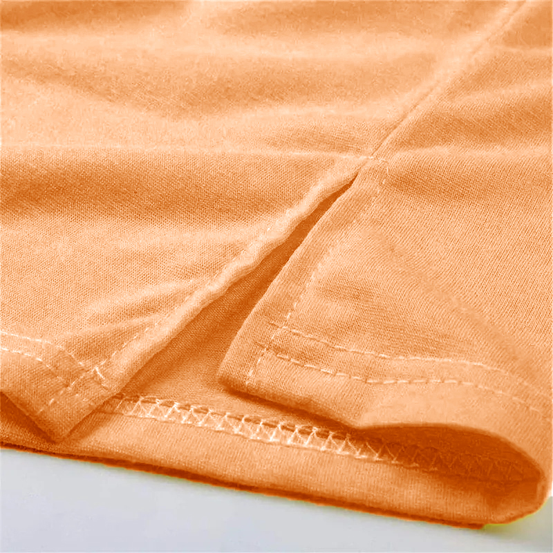 🔥🔥🔥🔥(Plus Size up to 4XL）2023 Summer New Fabric New Colorful V-Neck Side Slit Cotton T-Shirt（3pcs free shipping)