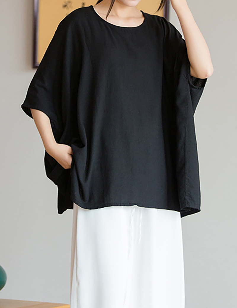 2023 New Loose Dolman Short Sleeve T-Shirt