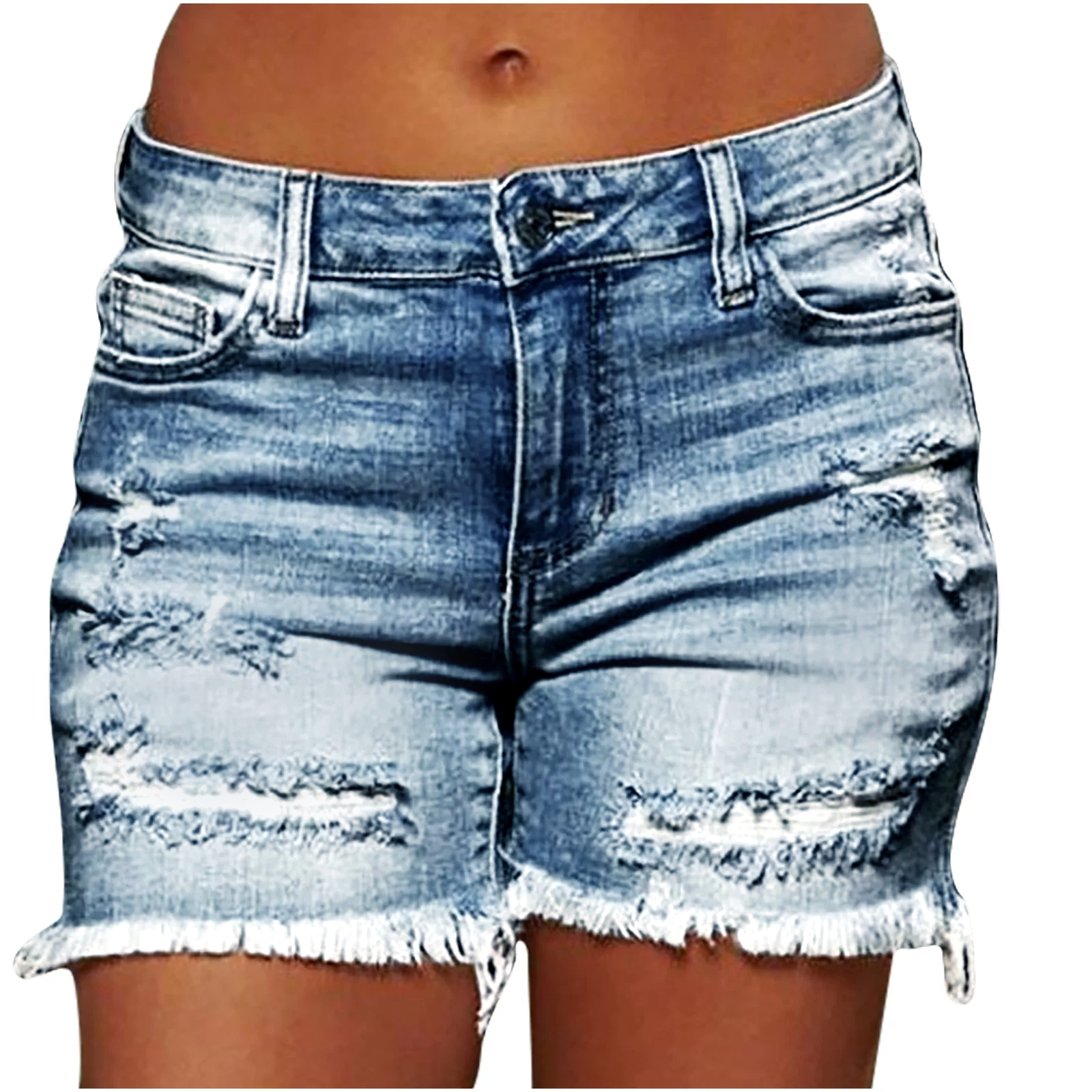  Short For Womens Shorts Denim Shorts Pokets Casual Zipper Fringe Jeans