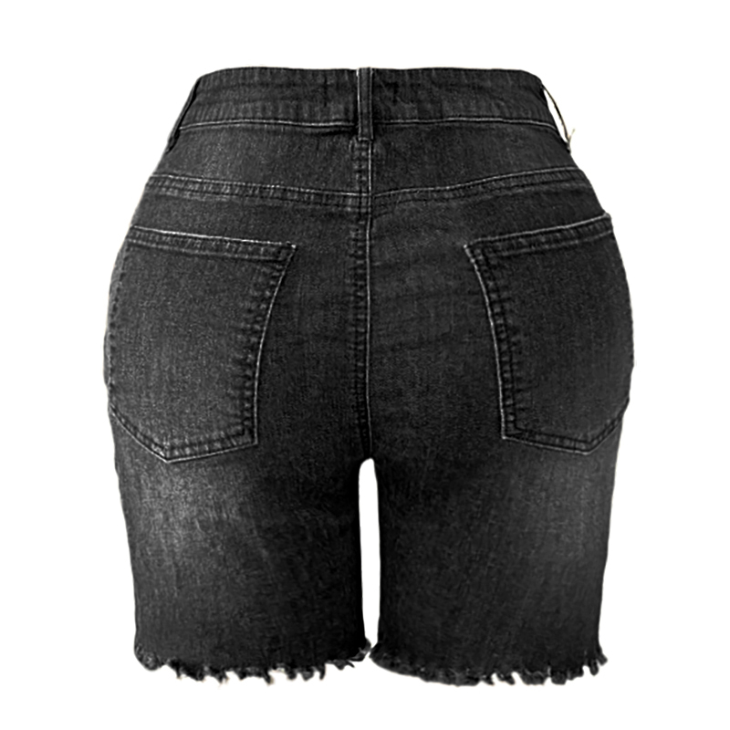  Short For Womens Shorts Denim Shorts Pokets Casual Zipper Fringe Jeans