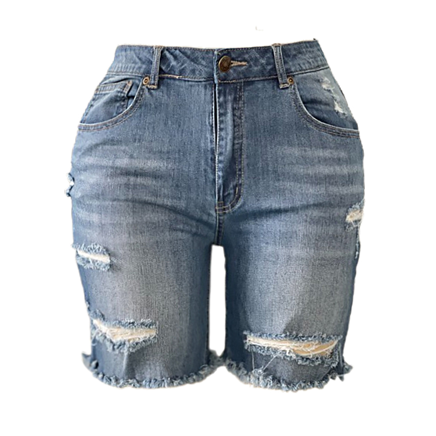  Short For Womens Shorts Denim Shorts Pokets Casual Zipper Fringe Jeans