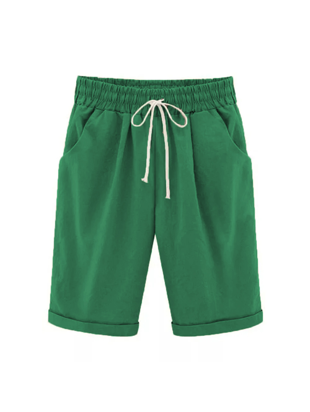 2023 New Updated Elastic Waist Casual Comfort Summer Lace Up Cotton Shorts Elastic Waist Casual Comfort Summer Lace Up Cotton Shorts(Buy 3 Free Shipping)