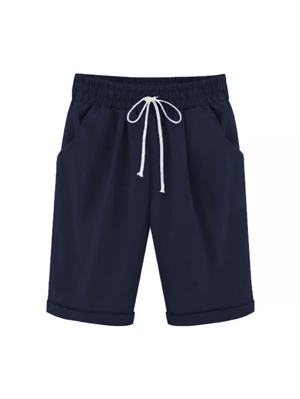 2023 New Updated Elastic Waist Casual Comfort Summer Lace Up Cotton Shorts Elastic Waist Casual Comfort Summer Lace Up Cotton Shorts(Buy 3 Free Shipping)