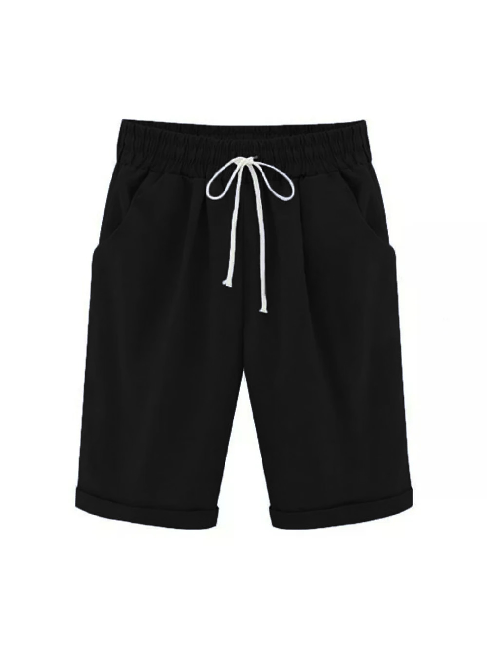 2023 New Updated Elastic Waist Casual Comfort Summer Lace Up Cotton Shorts Elastic Waist Casual Comfort Summer Lace Up Cotton Shorts(Buy 3 Free Shipping)