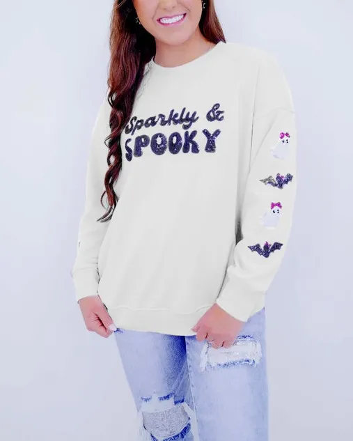 🔥🔥🔥🔥Women's Sparkly & Spooky Sequin Sweatshirt (Buy 2 Free Shipping)