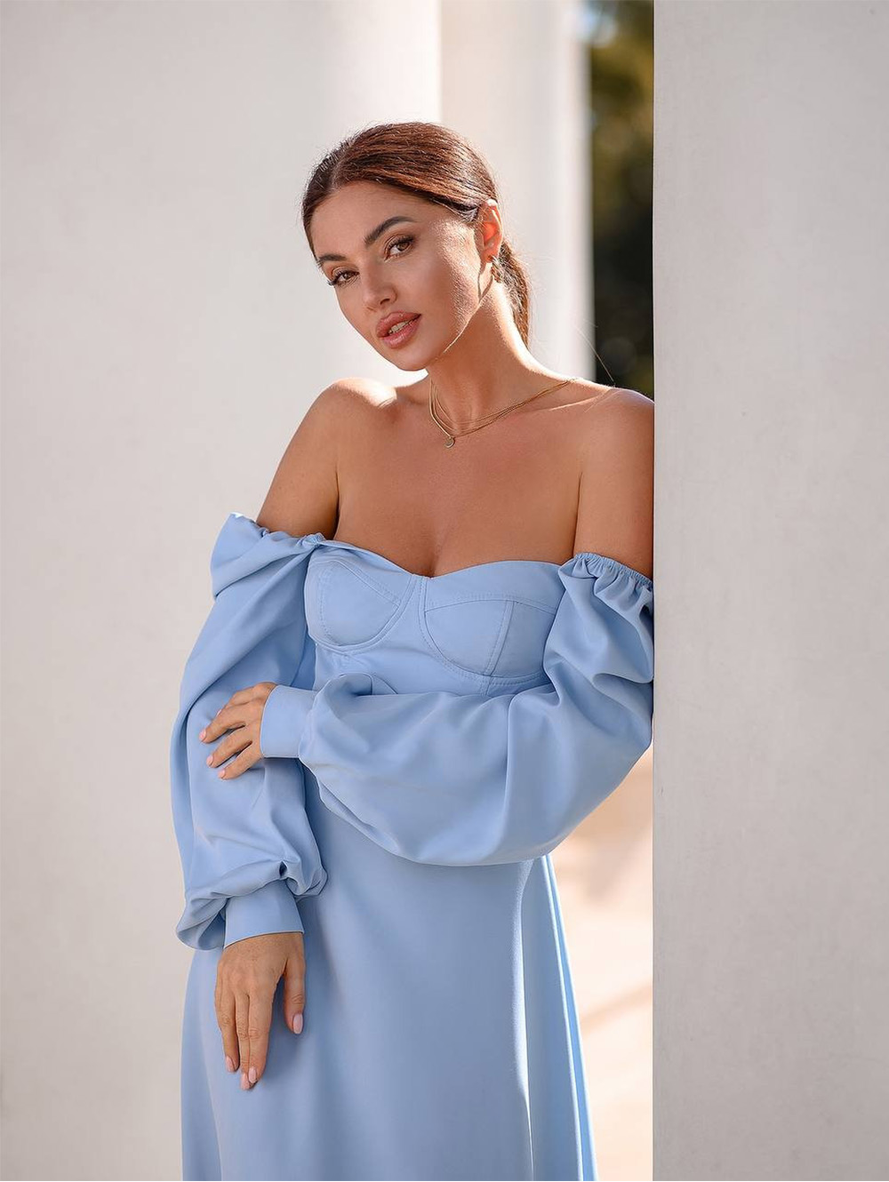 Elegant Puff Sleeve Dress