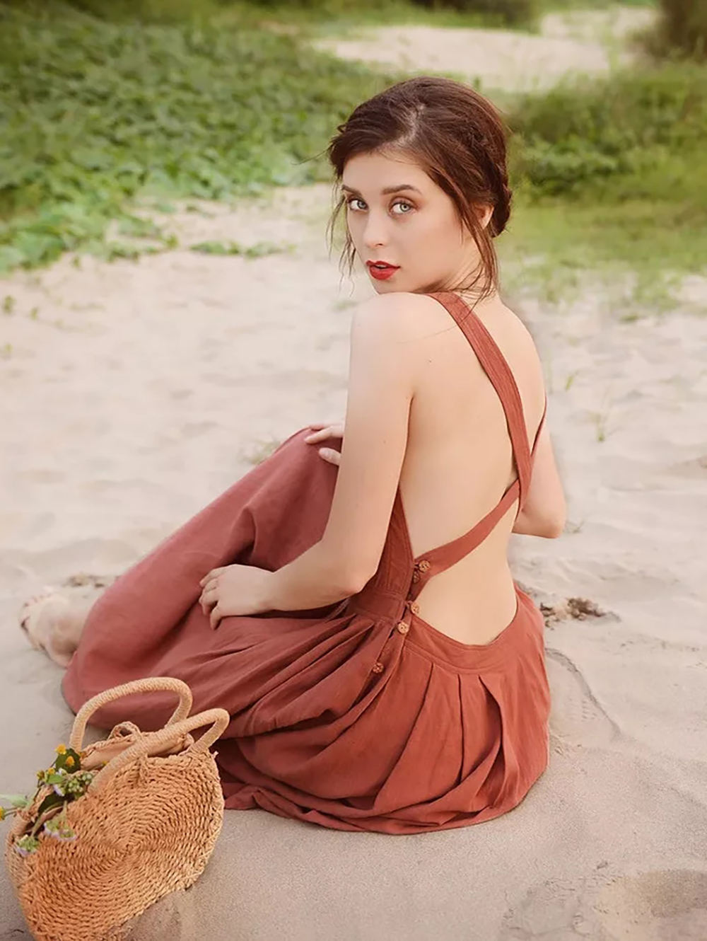 Midi Linen Dress