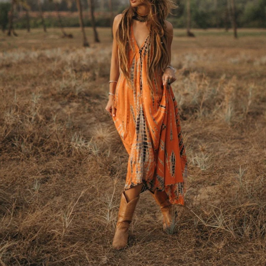 Ladies Western Vintage Casual Dress