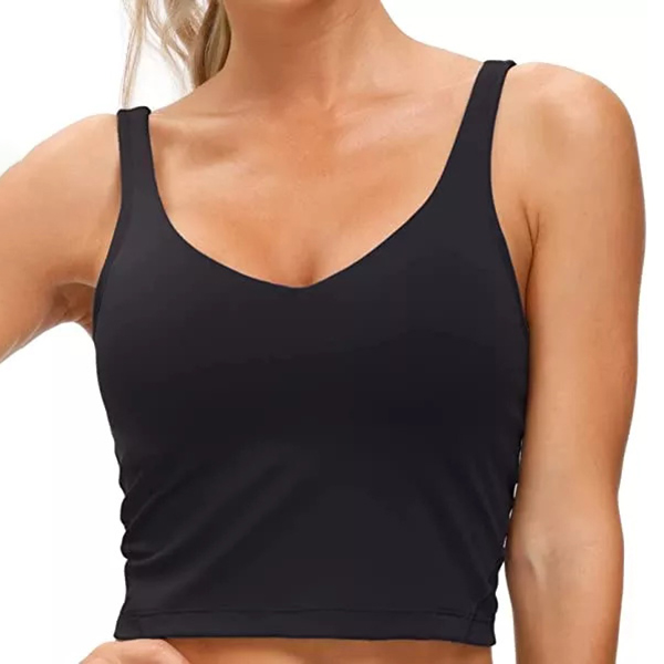 Sports Bra Wirefree Padded Medium Support Yoga Bras Gym Running Workout Tank Tops