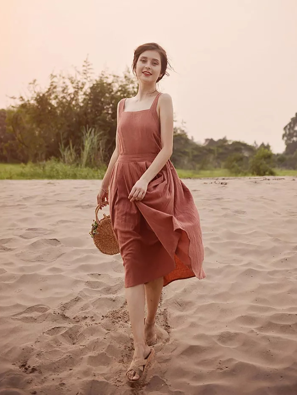 Midi Linen Dress