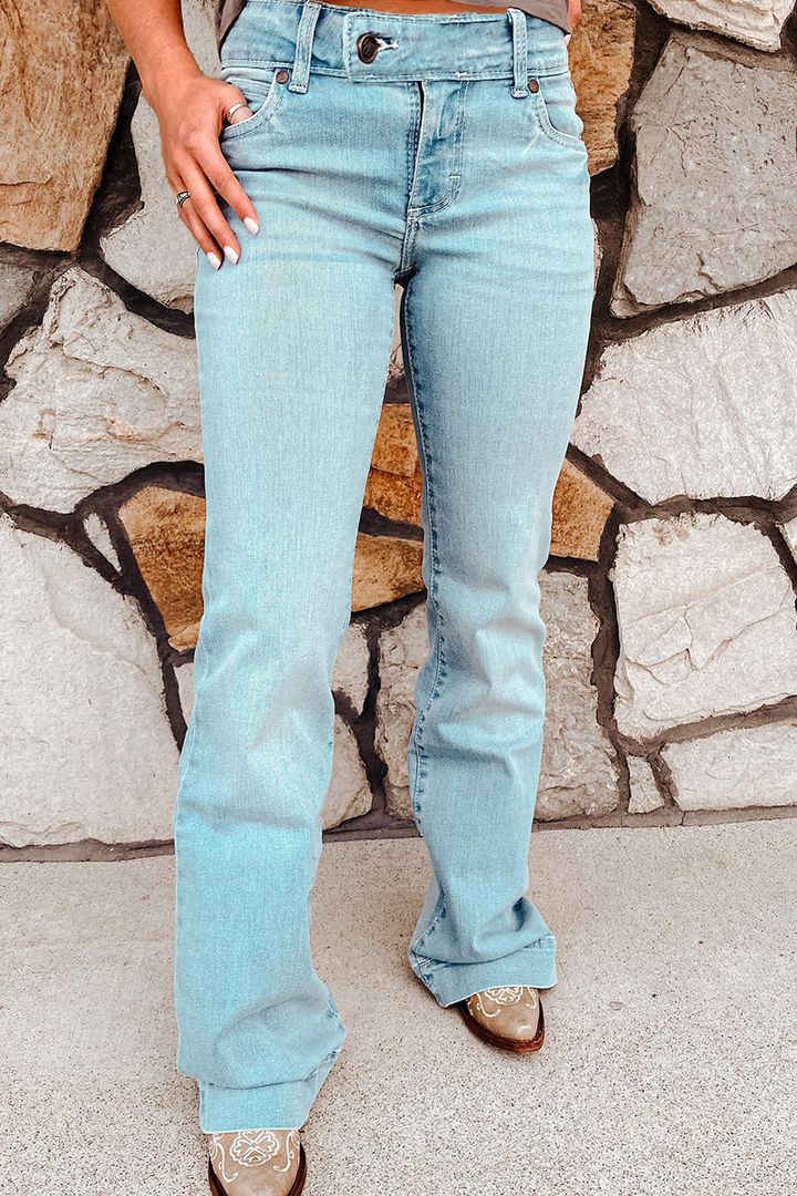 Midiross Classic Low Waist Flare Jeans